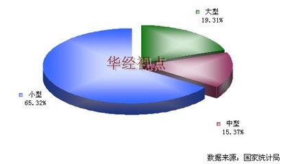 2012年中国其他毛皮制品加工行业不同类型企业销售收入分布图-中国市场调查网